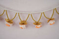 Kundan HandiKrafts Gold Orange Rose Thoranna | Grocsy