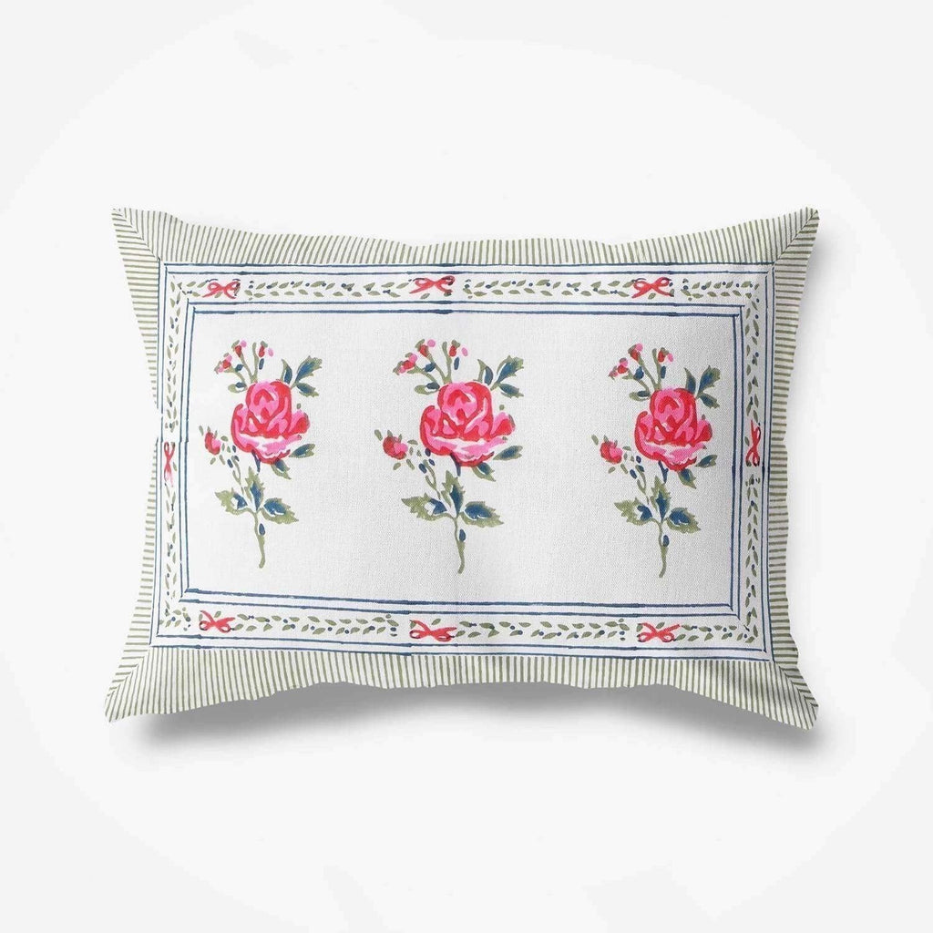 Hand Block Printed Double/Queen 90x108 Inches Bedsheet/Bedspread with 2 Pillow Covers | Grocsy