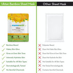 Mamaearth Ubtan Bamboo Sheet Mask with Turmeric & Saffron | Grocsy