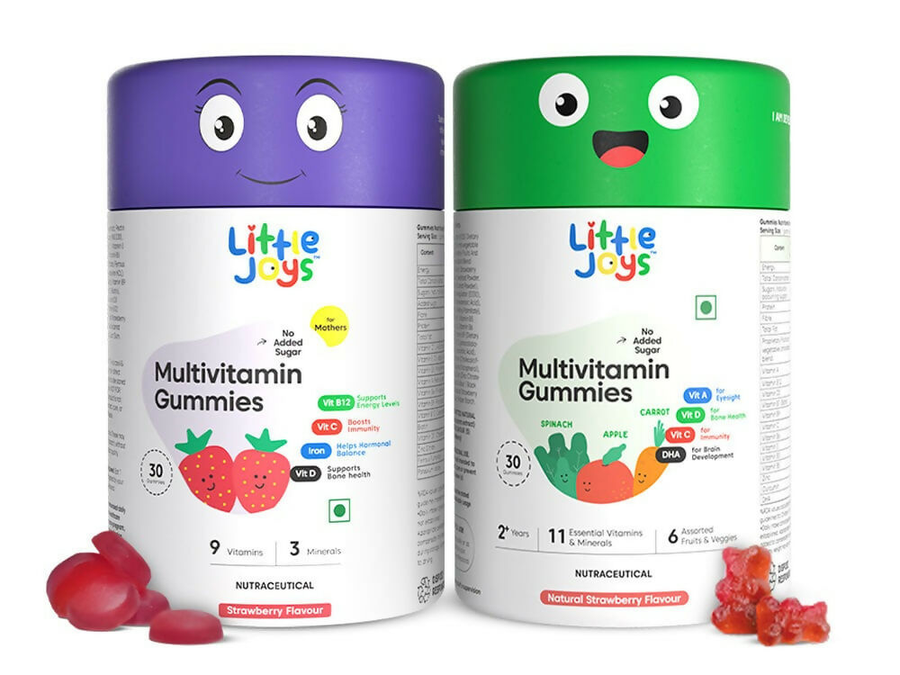 Little Joys Multivitamins for Moms & Kids Gummies 2-6 yr Combo | Grocsy