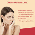 MyFitFuel Hydrolyzed Bovine Collagen + Hyaluronic Acid Biotin Vitamin C Skin Hair Nails - Orange | Grocsy