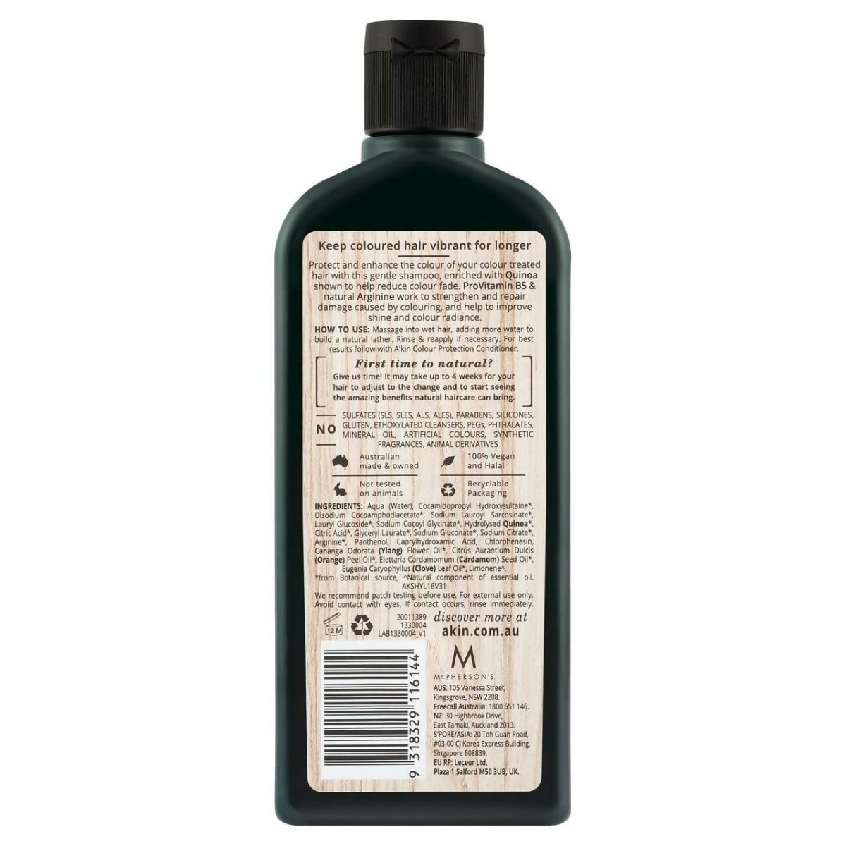 Akin Ylang Ylang & Quinoa Colour Protection Shampoo | Grocsy