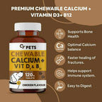Carbamide Forte Pets Chewable Calcium Supplement with Vitamin D3, B12 Magnesium & Zinc Tablets | Grocsy