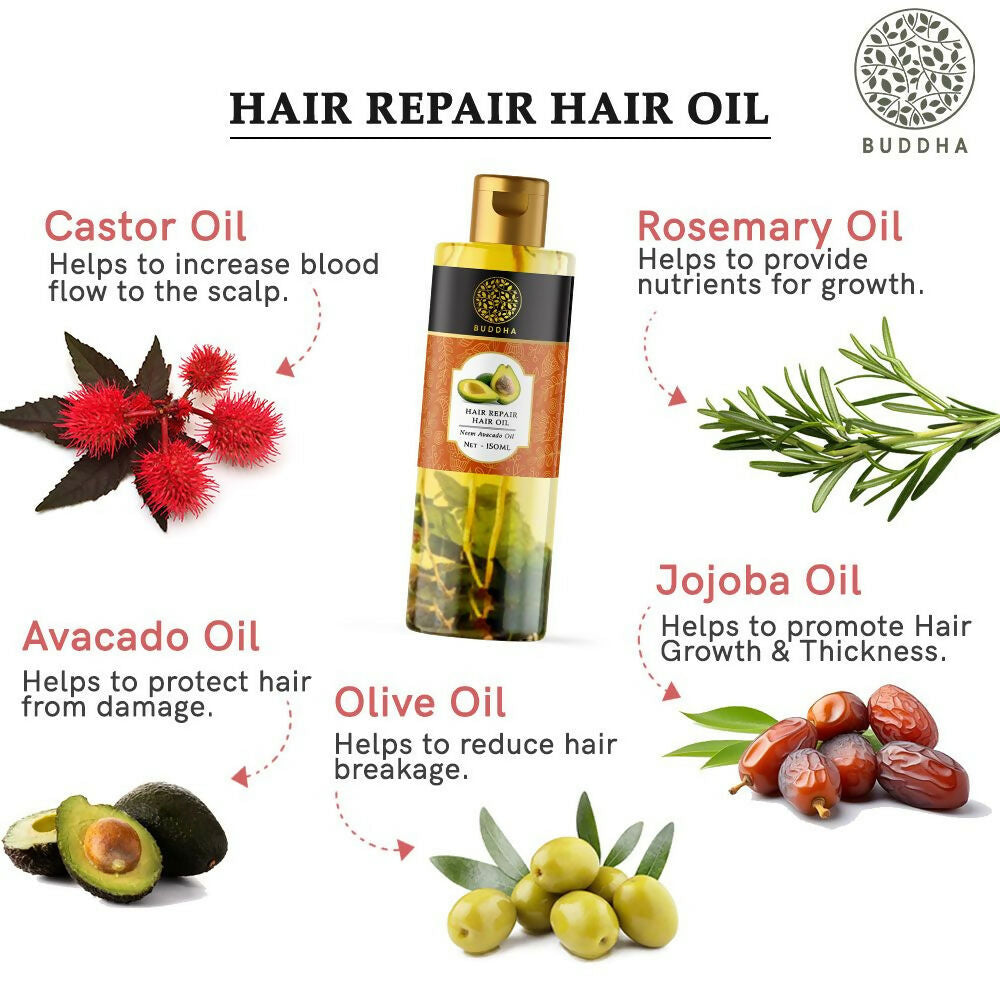 Buddha Natural Hair Repair Treatment Oil | Grocsy