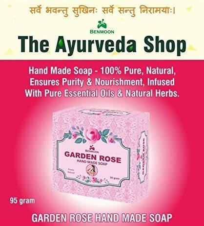 Benmoon Ayurveda Garden Rose Hand Made Soap | Grocsy