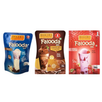 BAKERS Flavour Falooda Mix Powder Combo - Chocolate, Vanilla, Strawberry | Grocsy