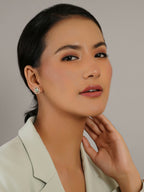stone stud (mint green ) - Ruby Raang | Grocsy
