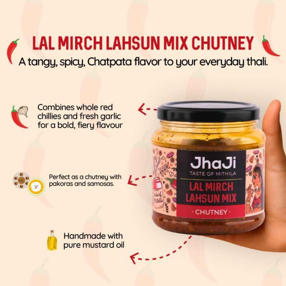 Jhaji Store Lal Mirch Lahsun Chutney | Grocsy