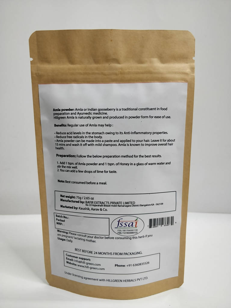 Hillgreen Natural Amla Powder | Grocsy
