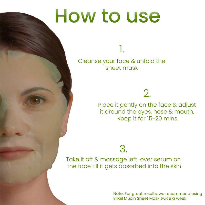 Professional O3+ Snail Mucin Instant Glass Sheet Mask | Grocsy