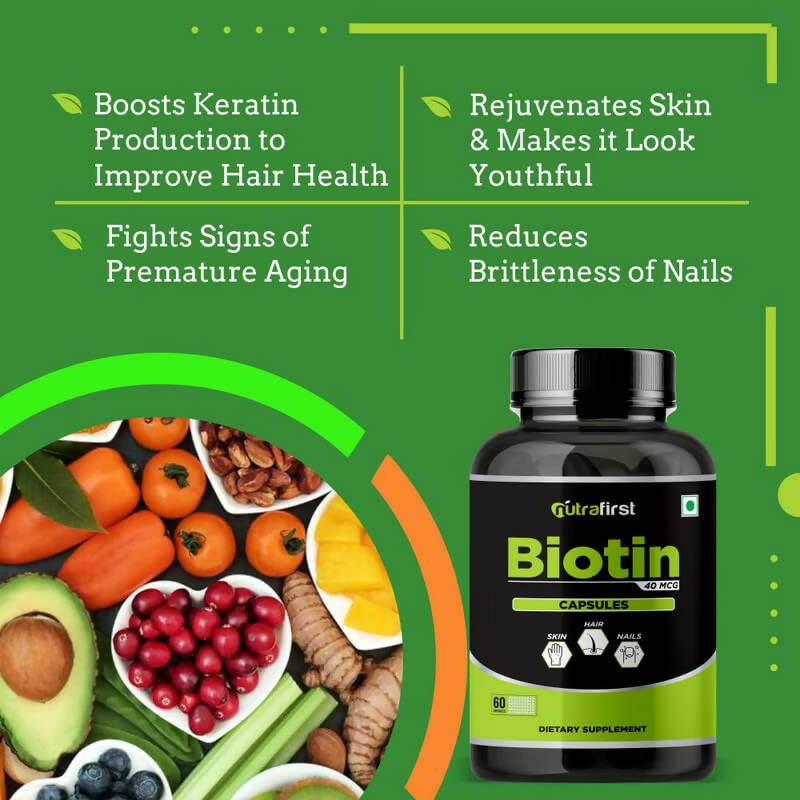 Nutrafirst Biotin Capsules | Grocsy