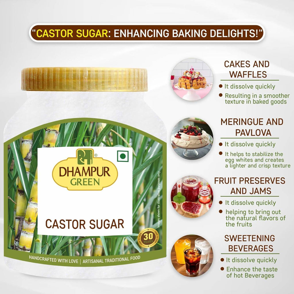 Dhampur Green Castor Sugar | Grocsy