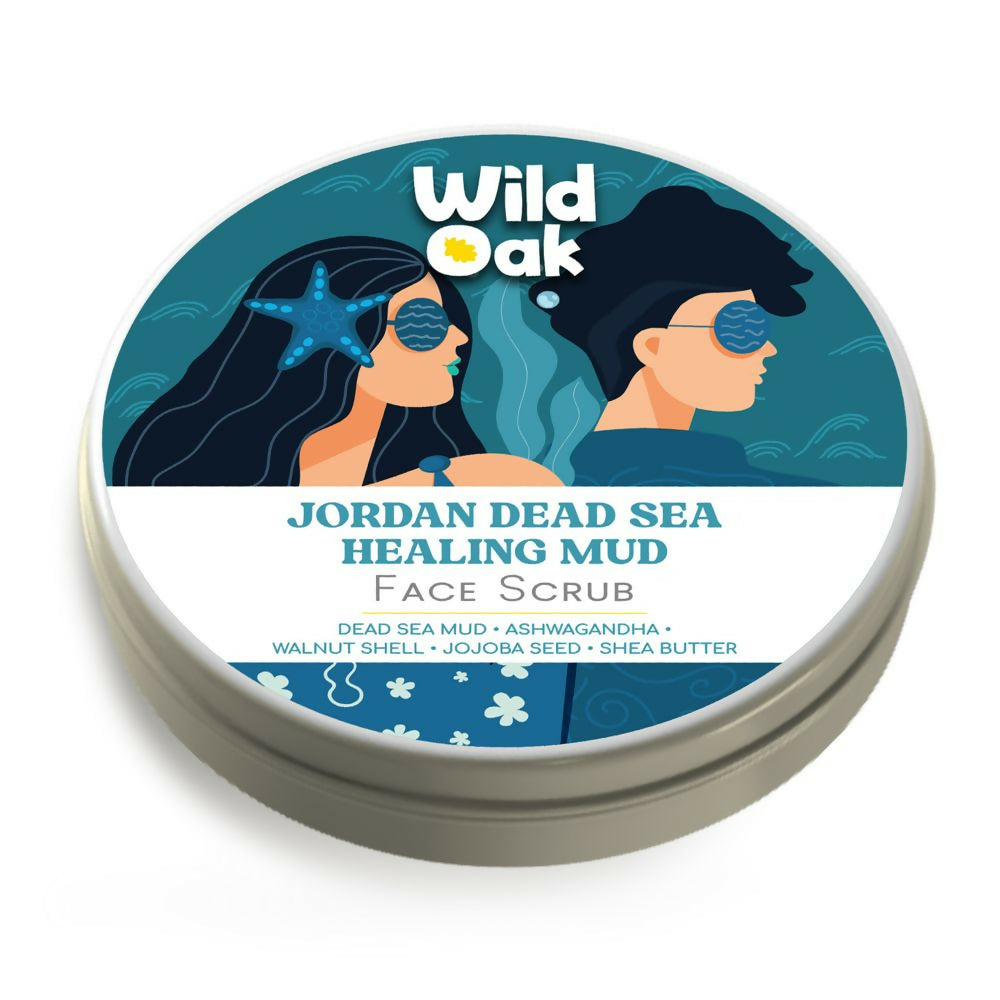 Wild Oak Jordan Dead Sea Healing Mud Face Scrub | Grocsy