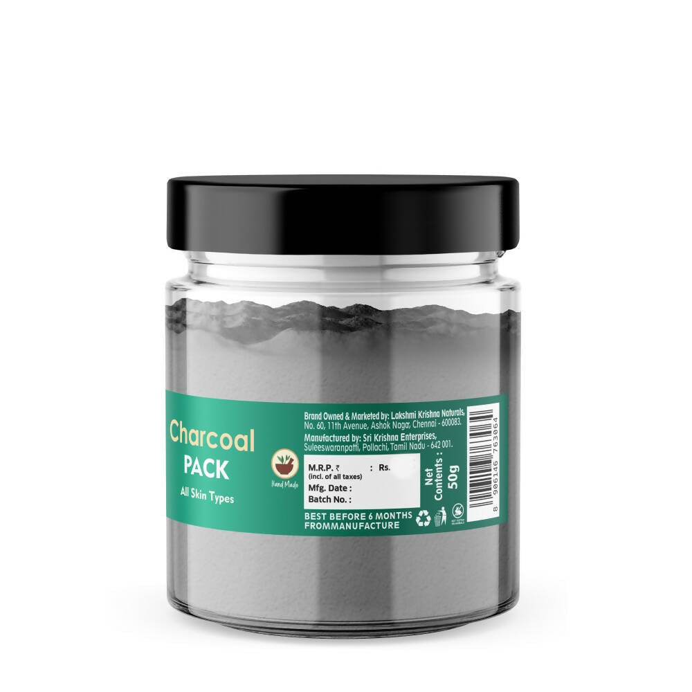 Lakshmi Krishna Naturals Charcoal Face Pack | Grocsy