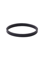 NVR Men's Black Metal Interlock Kada Bracelet | Grocsy