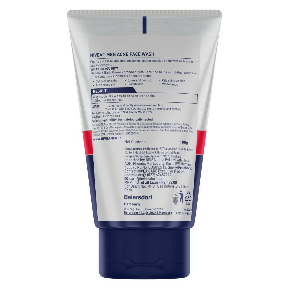 Nivea Men Acne Face Wash | Grocsy