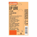 Lakme Lip Love Gelato Chapstick - Fresh Orange | Grocsy