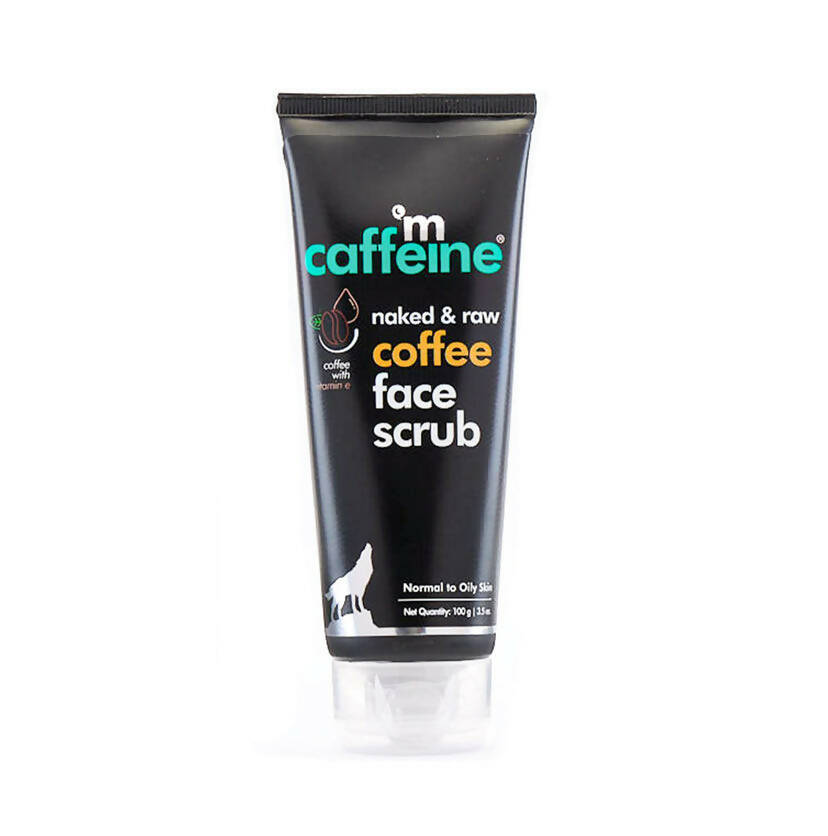 mCaffeine Naked & Raw Coffee Face Scrub with Walnut for Fresh Glow | Grocsy