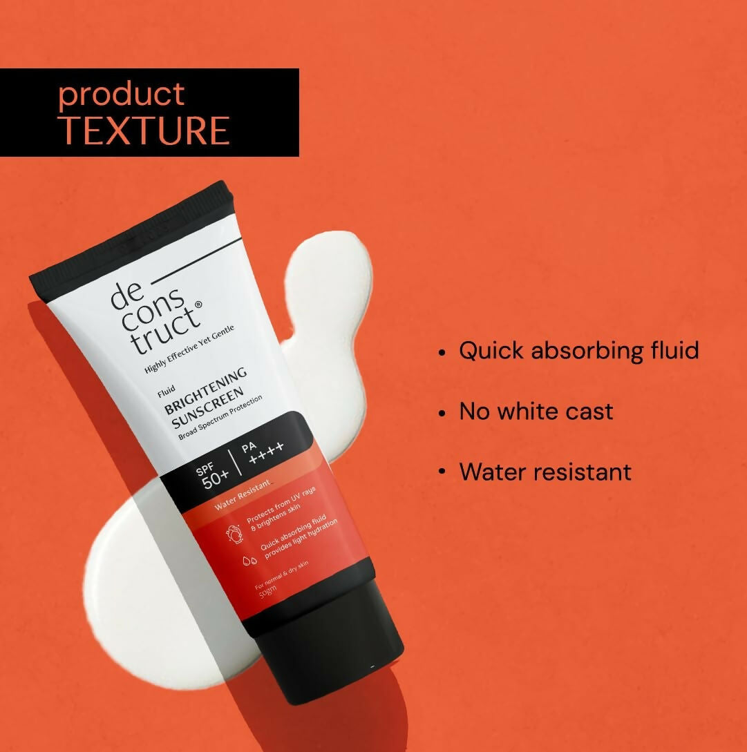 Deconstruct Fluid Brightening Sunscreen SPF 50+ And PA++++ | Grocsy