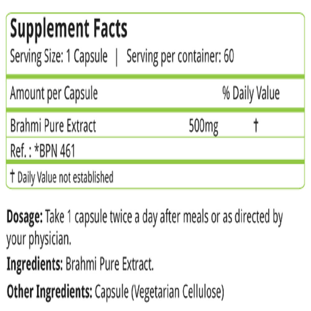 Nature's Velvet Brahmi Capsules | Grocsy