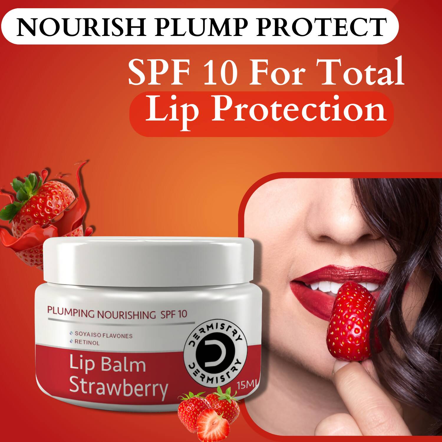 Dermistry Nourishing Lip Balm Strawberry & Coffee Lip Scrub | Grocsy