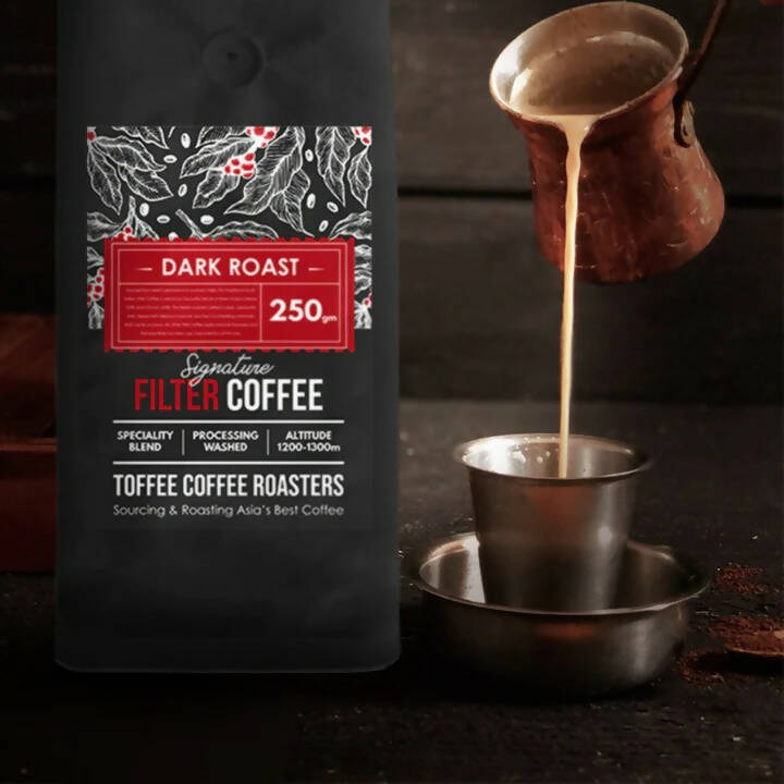 Toffee Coffee Roasters South Indian Traditional Filter Coffee - Dark Roast | Grocsy