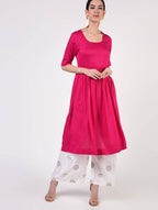 Cheera Pin-tuck Kurta Palazzo Set CH066K | Grocsy