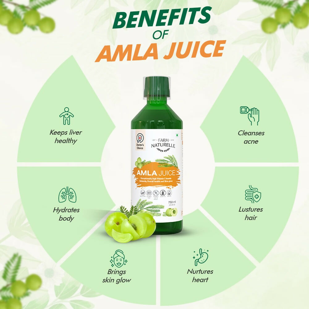 Farm Naturelle Amla Juice - Pure & Herbal for Better Health | Grocsy