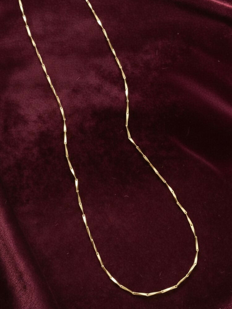 NVR Women Gold Plated Handcrafted Minimal Chain | Grocsy