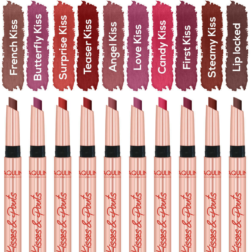 Jaquline USA Kisses & Pouts Transfer Proof Matte Lipstick - Butterfly Kiss 02 | Grocsy