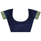 Joban Fashion Navy Blue Banarasi Soft Silk Woven Saree | Grocsy