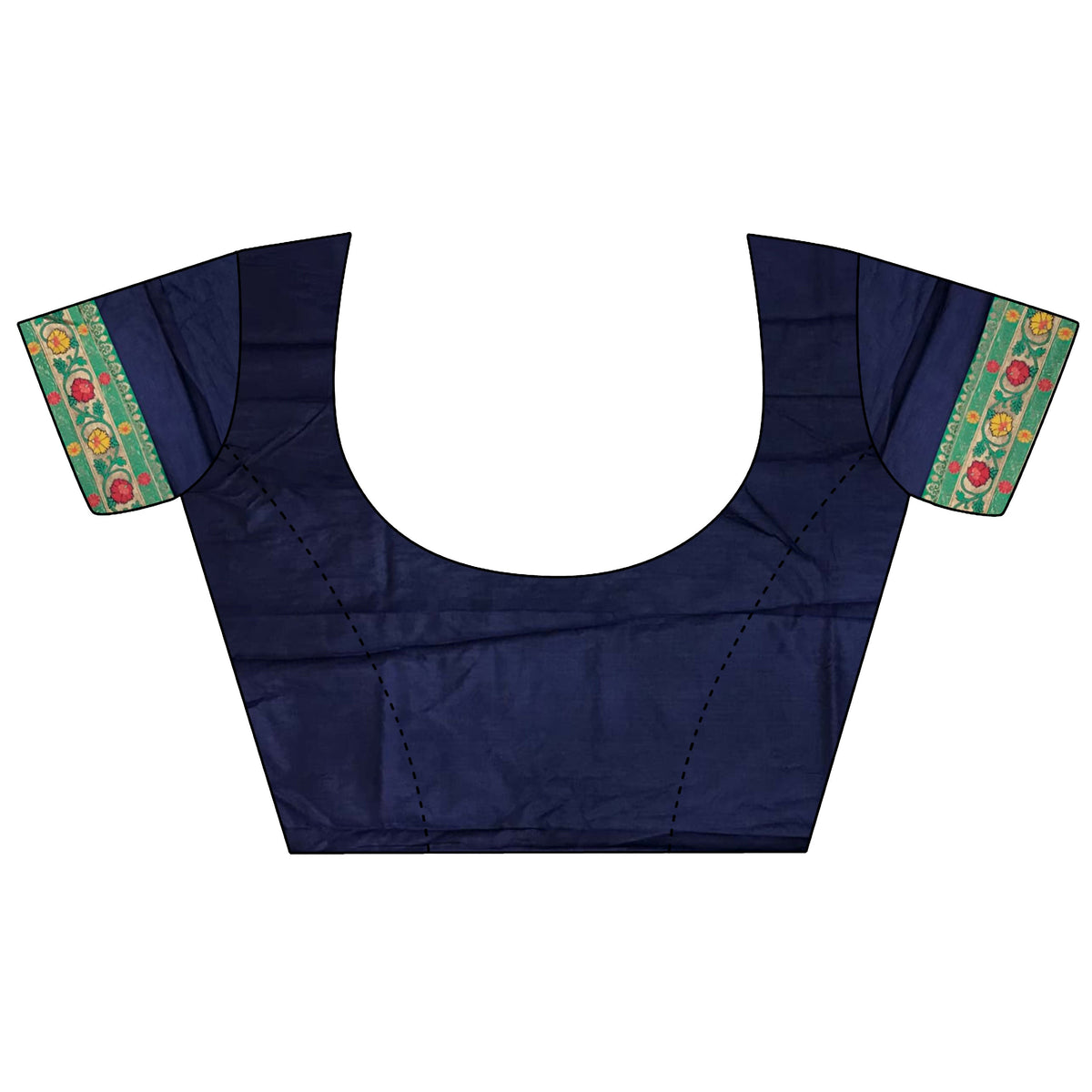 Joban Fashion Navy Blue Banarasi Soft Silk Woven Saree | Grocsy