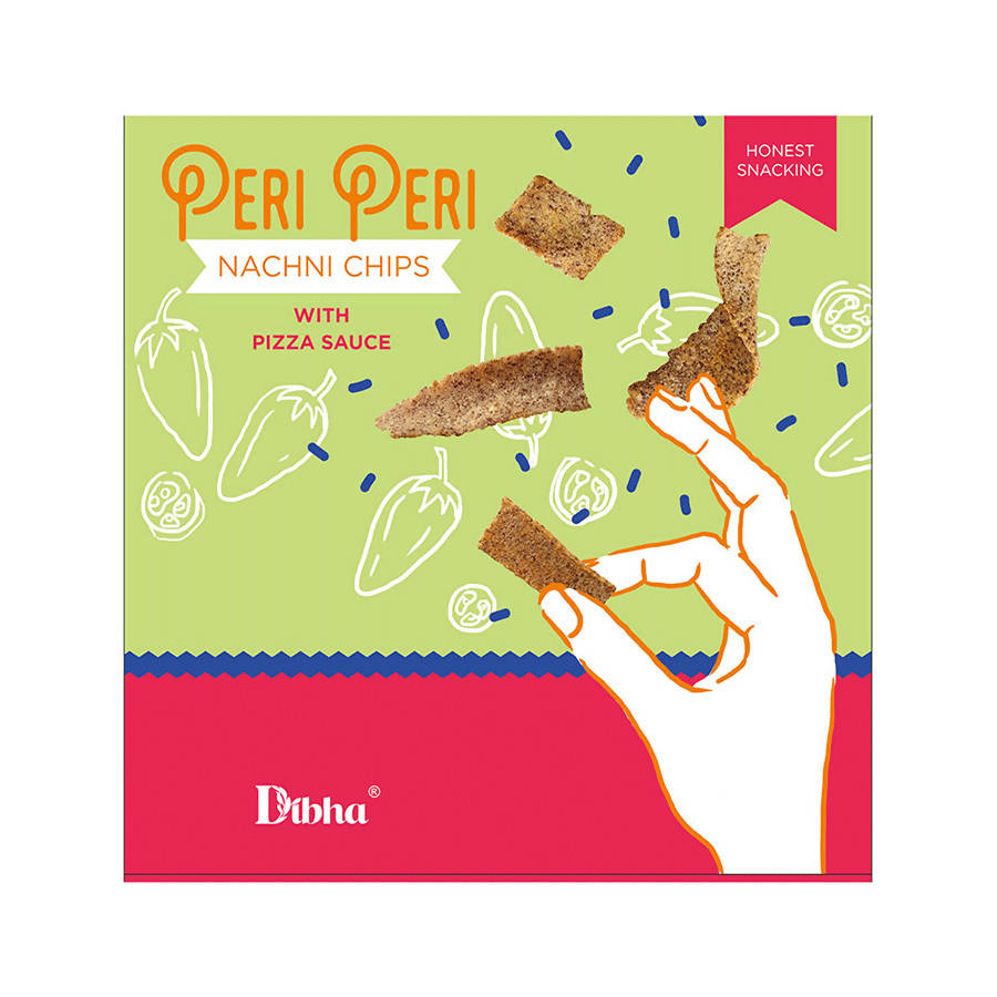 Dibha Peri Peri Nachni Chips with Pizza Sauce | Grocsy