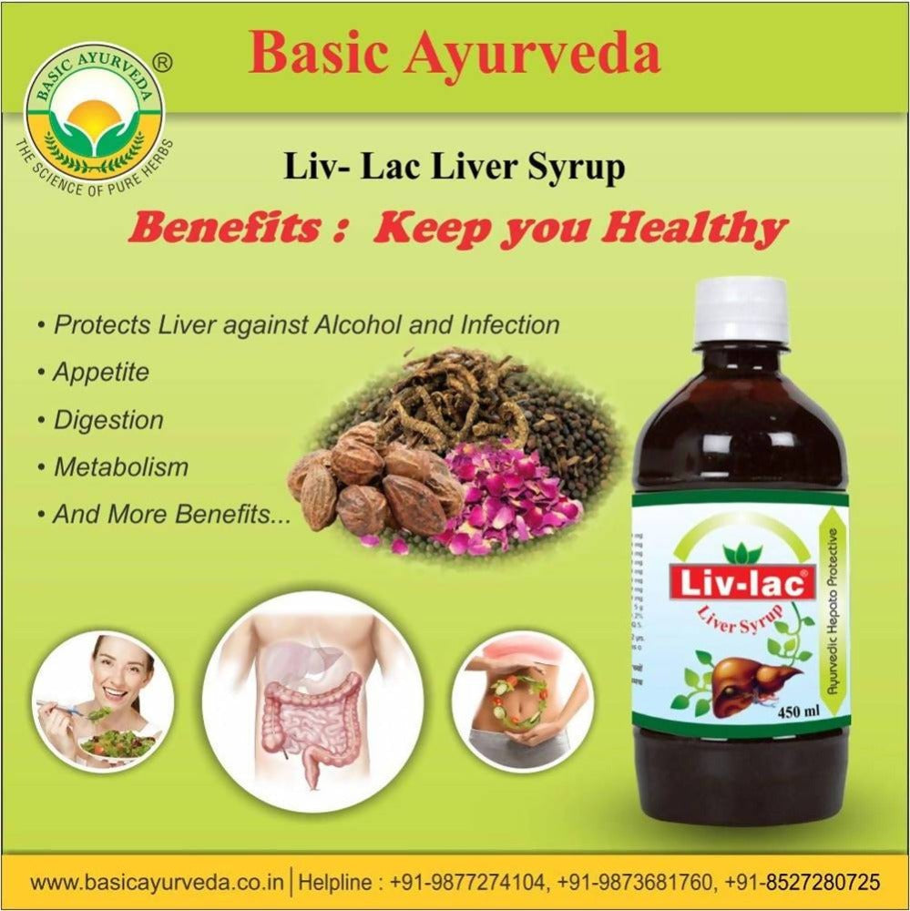 Basic Ayurveda Liv- Lac Liver Syrup | Grocsy
