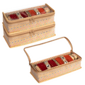 Homestrap Single Rod Storage Bangle Box - Golden | Grocsy