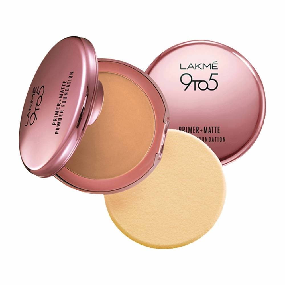 Lakme 9 To 5 Primer With Matte Powder Foundation Compact - Natural Light | Grocsy