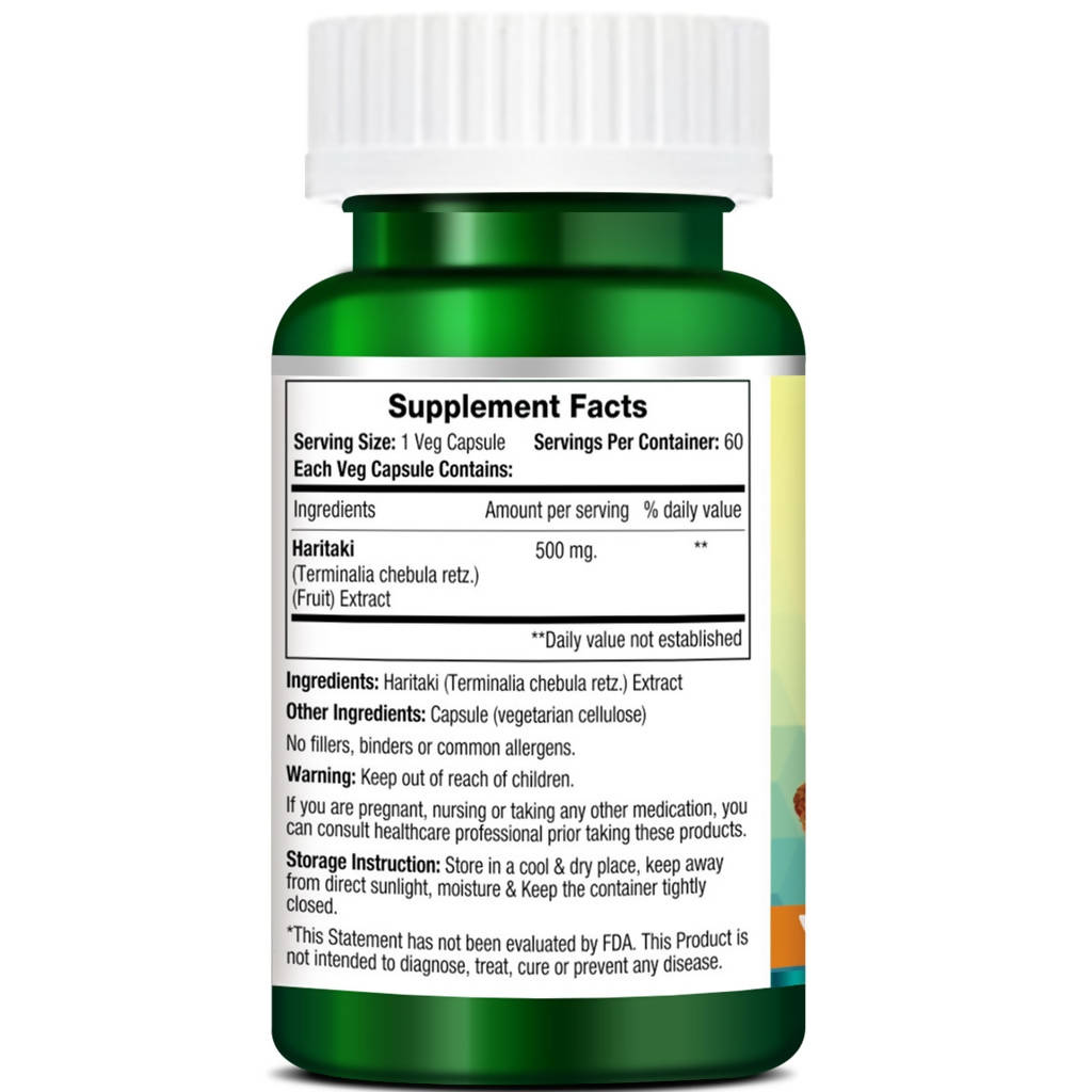 Morpheme Remedies Haritaki Capsules | Grocsy