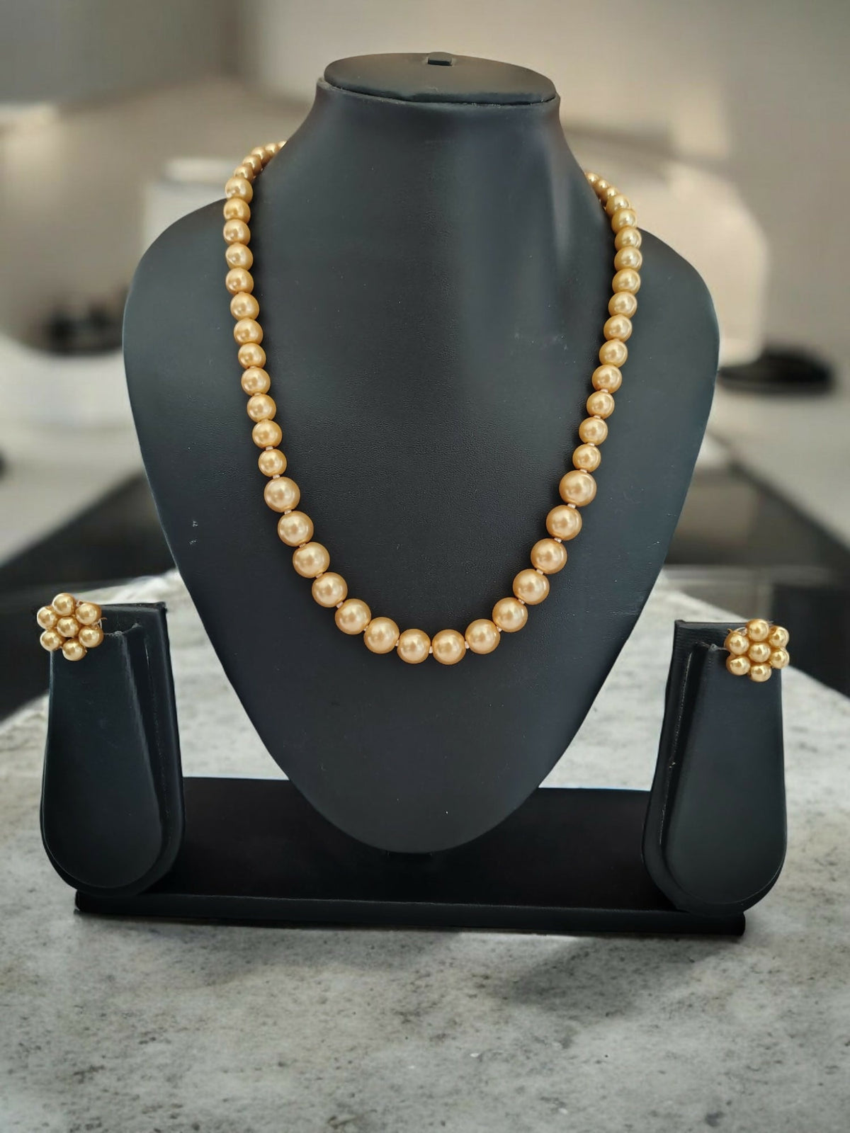 Inhanns Spectrum Everyday Pearl Sets - Single Strand - Mustard | Grocsy