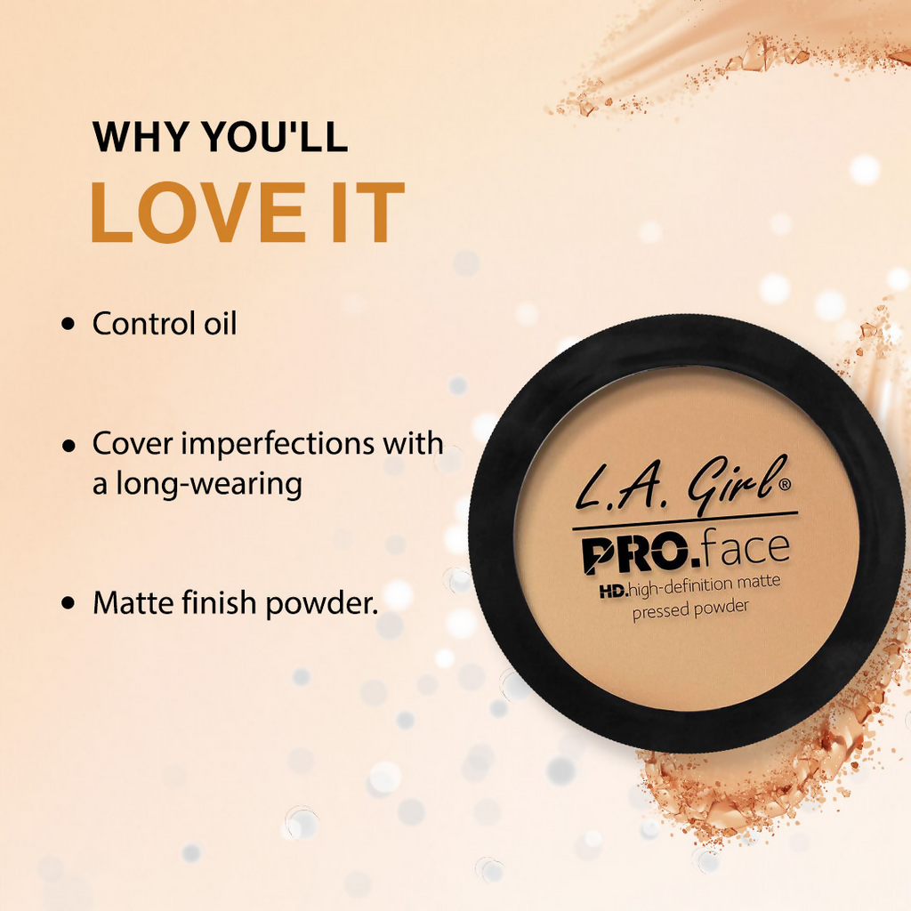 L.A. Girl HD PRO Face Pressed Powder - Soft Honey | Grocsy