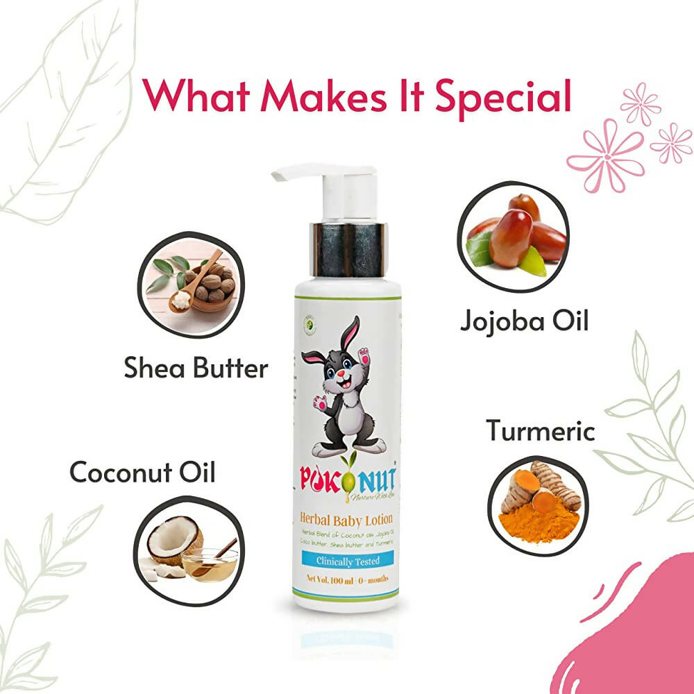 Pokonut Herbal Nourishing Baby Face And Body Lotion | Grocsy