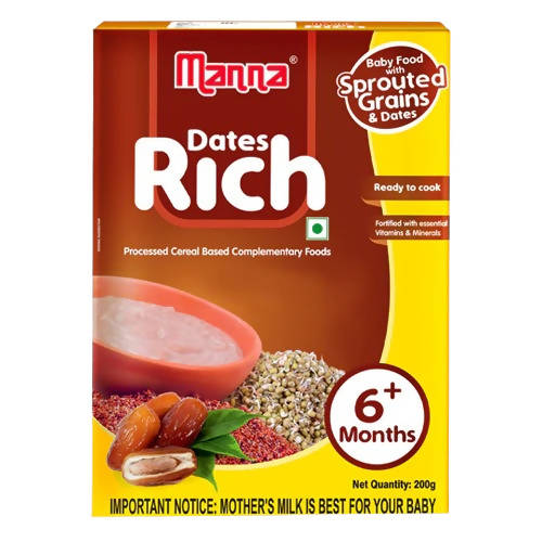 Manna Dates Rich Baby Food With Sprouted Grains & Dates | Grocsy