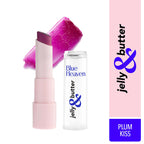 Blue Heaven Jelly & Butter Lip Balm - Plum Kiss, infused with Shea Butter & Vitamin E, Fades Pigmentation | Grocsy