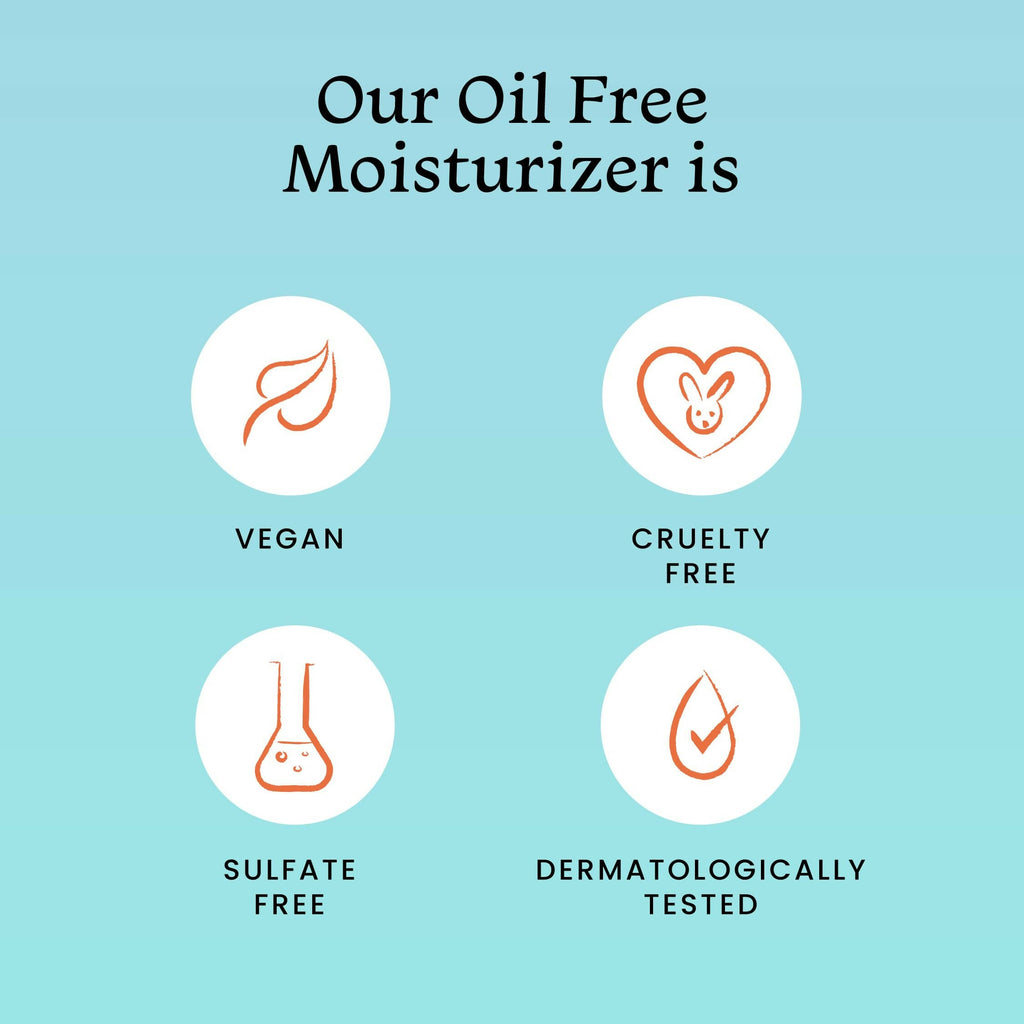 Foxtale Oil-Free Gel Moisturizer with Hyaluronic Acid & Niacinamide - Boosts Hydration, Brightens Skin, Soothes Acne | Grocsy