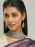 Nuyug 22k Gold-Plated Zircon Choker Set | Grocsy