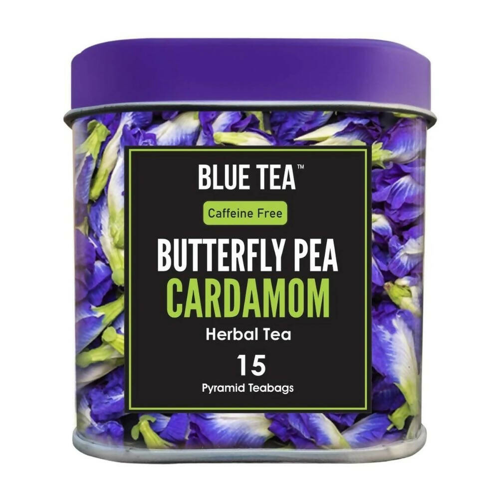 Blue Tea Butterfly Pea Cardamom Herbal Tea Bags | Grocsy