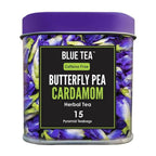 Blue Tea Butterfly Pea Cardamom Herbal Tea Bags | Grocsy