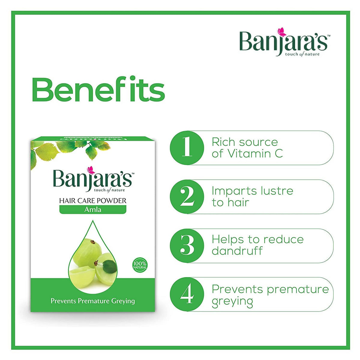 Banjara's Hair Care Powder Combo Pack | Grocsy
