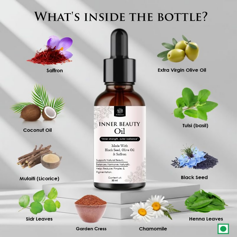 Al Masnoon Inner Beauty Oil For Women Natural Herbal Blend | Grocsy