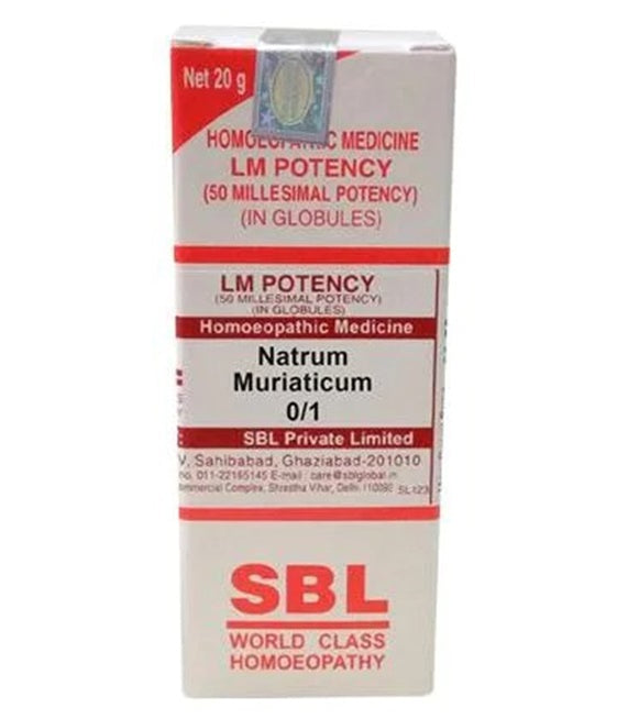 SBL Homeopathy Natrum Muriaticum LM Potency | Grocsy