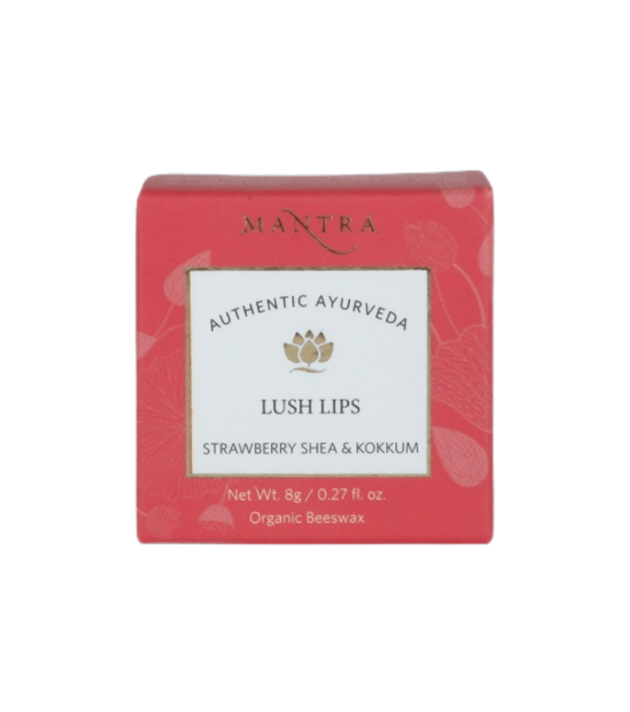 Mantra Herbal Lush Lips Strawberry, Shea & Kokkum | Grocsy